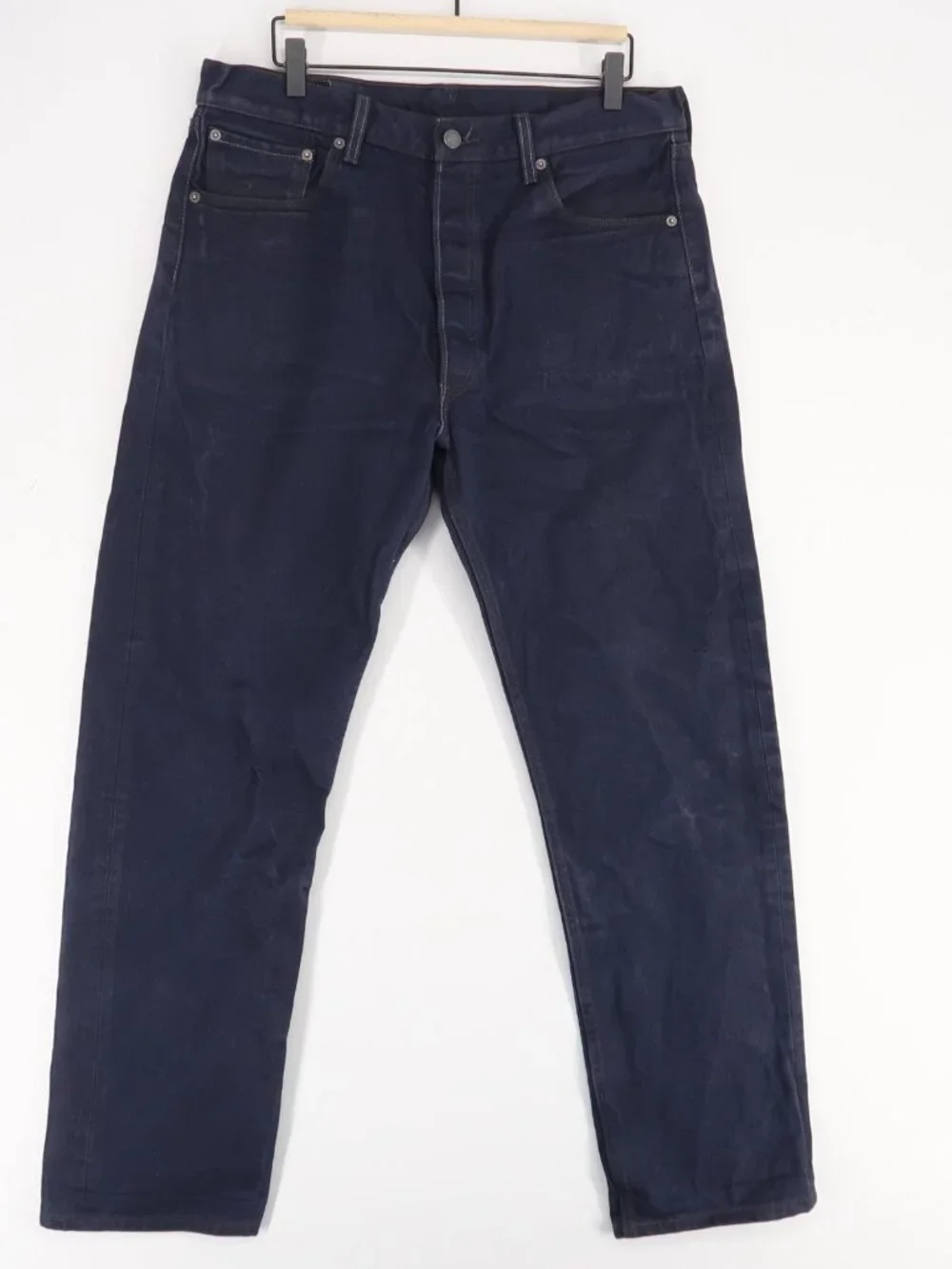 Levis‎ 501 Jeans Mens 36x34 Blue Original Fit Straight Leg Button Fly Dark Wash